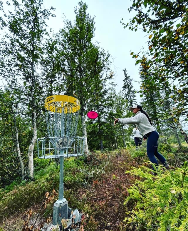 Frisbeegolf på Skeikampen