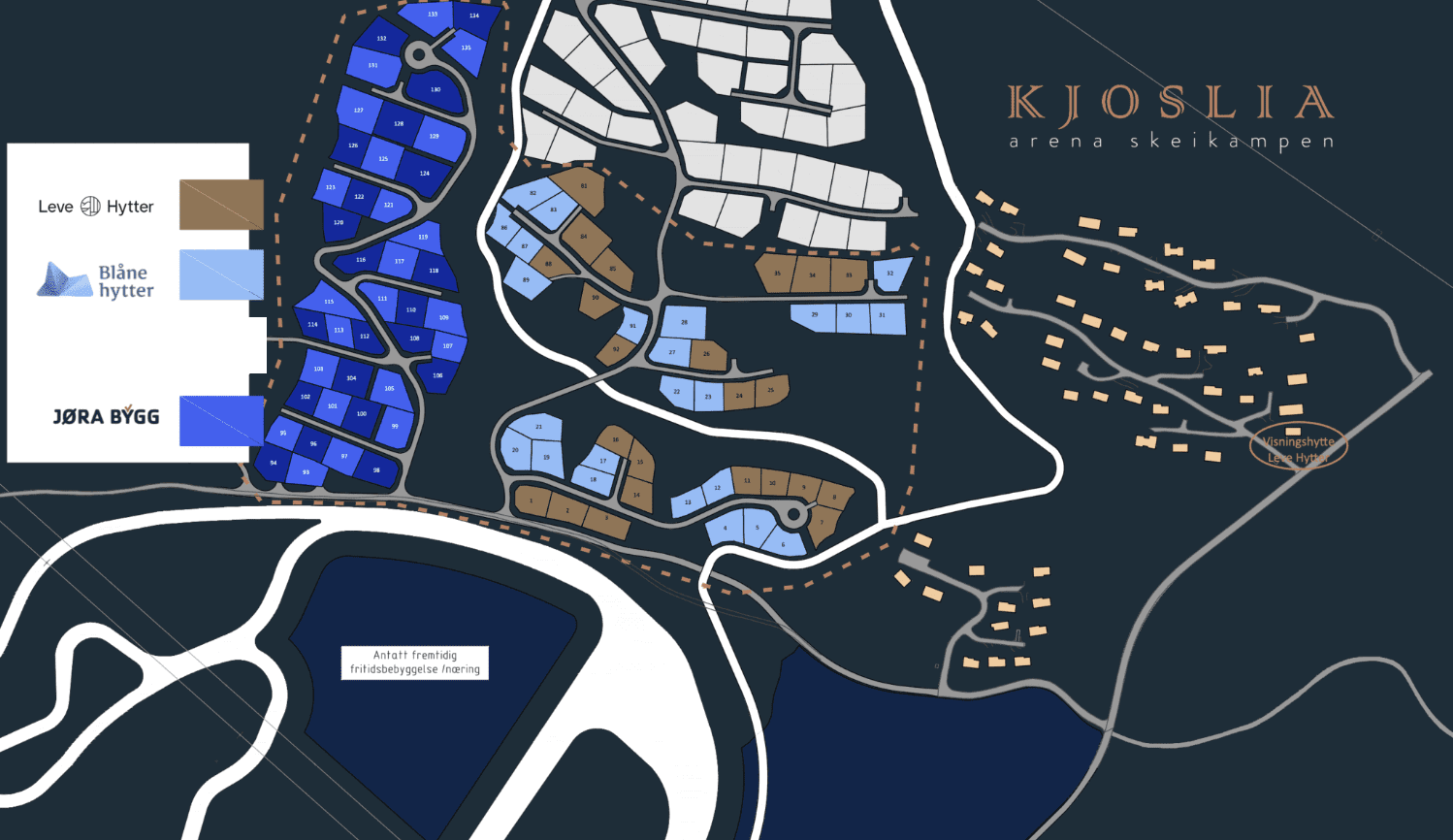 Tomteplan for Kjoslia Arena Skeikampen