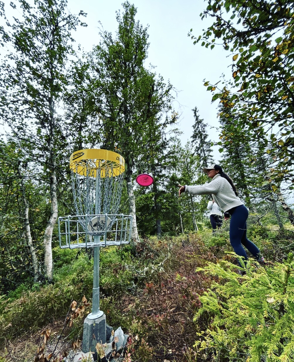 Frisbeegolf på Skeikampen